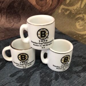 🛍️5/$20🛍️Vintage Boston Bruins 1970/72 Stanley Cup Champion Mini Mugs